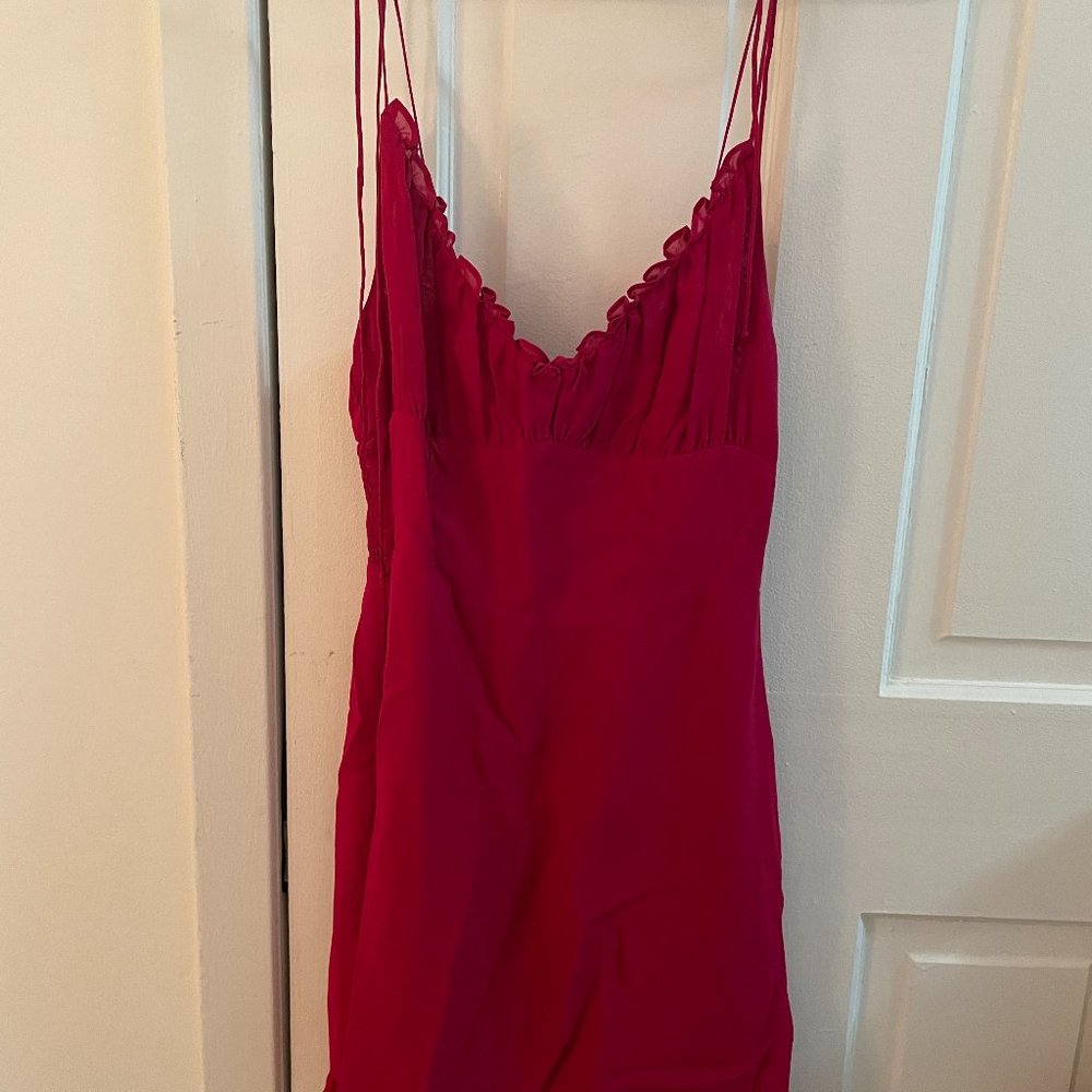 Reformation Esther Dress, Red